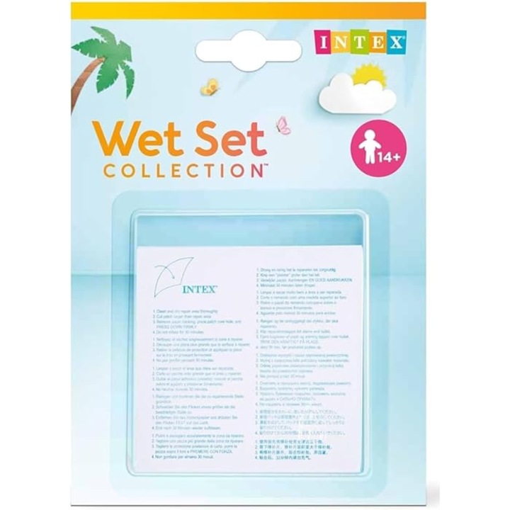 6 db-os öntapadó fólia készlet úszómedencék ragasztásához, felfújható tekercsek, mérete 7x7 cm