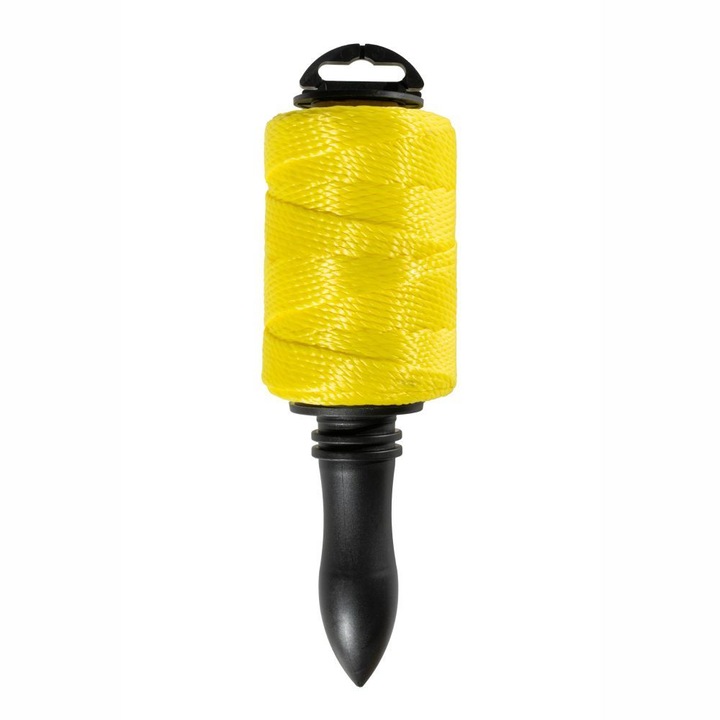 Sfoara zidarie SAZ-E D-1.7 mm L-100 m polipropilena 5 fire galben rola plastic cu maner rotativ Energo