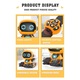 Robot Electronic Inteligent cu Telecomanda Tip Ceas RoboPlay Indiggo® Functii AI, Canta, Danseaza, Ochi cu Lumini LED, Rotire 360°, Cap si Brate Flexibile, Programabil, Functie DEMO, BPA Free, Interactiv si Educational, Orange