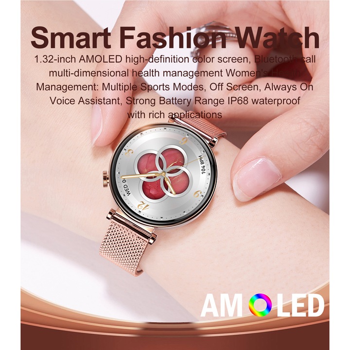 Ceas SmartWatch Premium de Dama by VeReTech - imagine 6