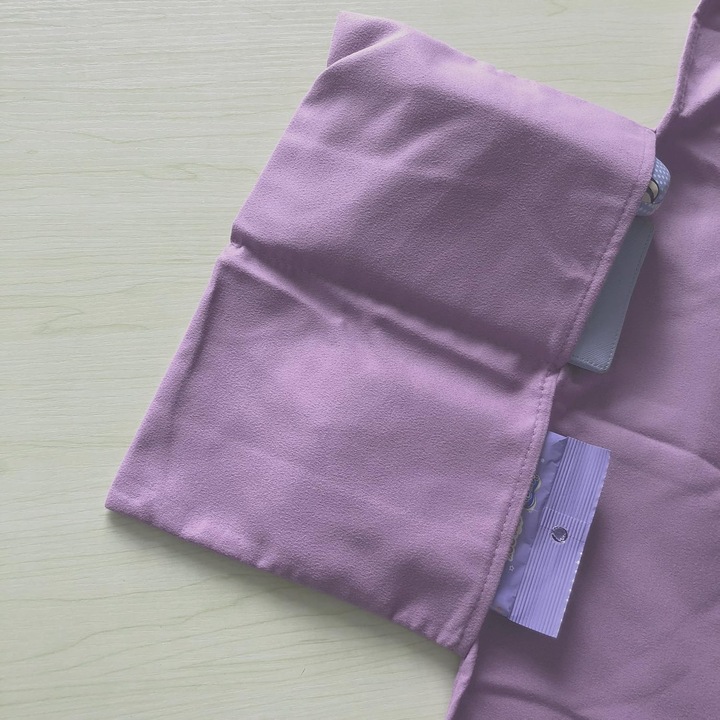 Husa scaun plaja microfibra cu buzunare mov 215x75cm