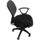 Husa pentru scaun de birou, universala, elastica, neagra, set 1 husa pentru sezut, 1 husa pentru spatar