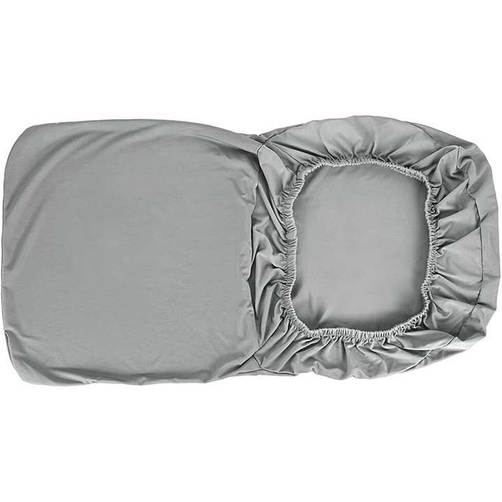 Husa scaun elastica, poliester rezistent, gri, pentru diverse ocazii