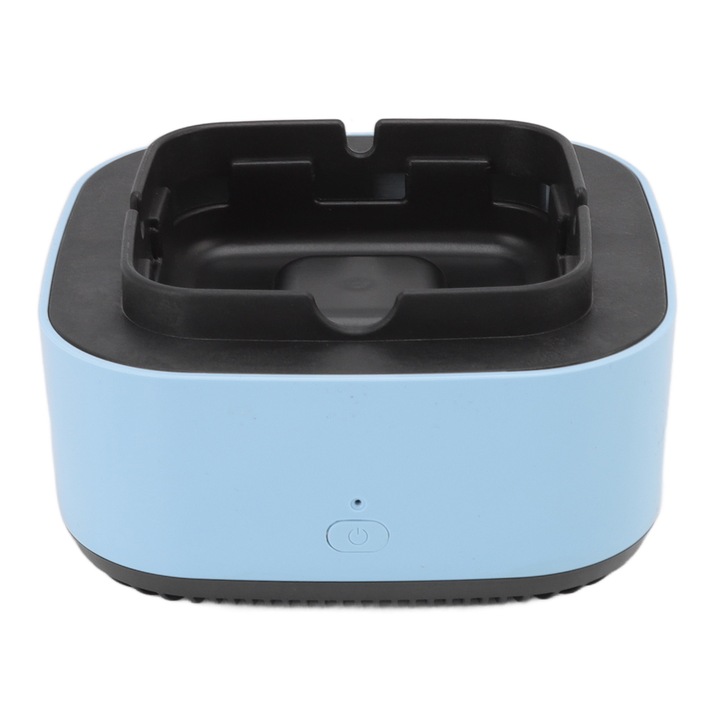 Füstmentes hamutartó, longziming, többfunkciós, tisztítás negatív ionokkal, kék, 13x13x7cm