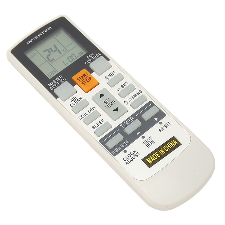 FUJITSU AR RY12-vel kompatibilis klíma távirányító, ABS, elem nélkül