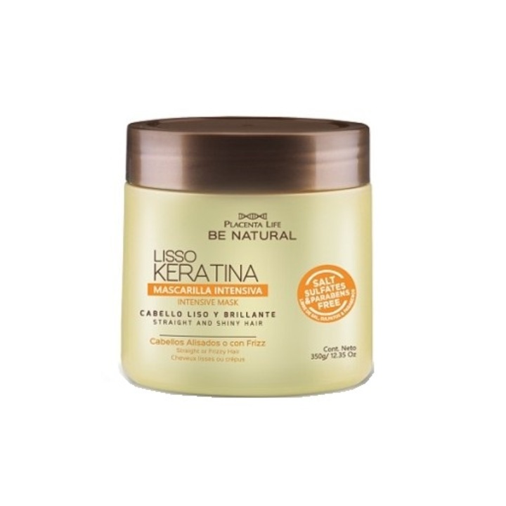 Masca de par, Placenta Life LISSO KERATINA, keratina naturala, 350g