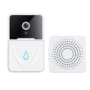 Sonerie Video Wireless, Viziune Nocturna, Conexiune Bluetooth si WiFi, Alb, 73x46x25mm