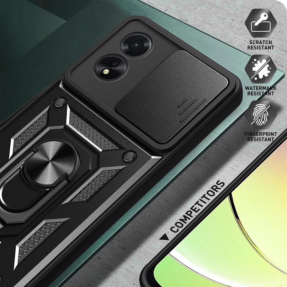 Husa pentru Oppo A38 - Techsuit CamShield Series - Black