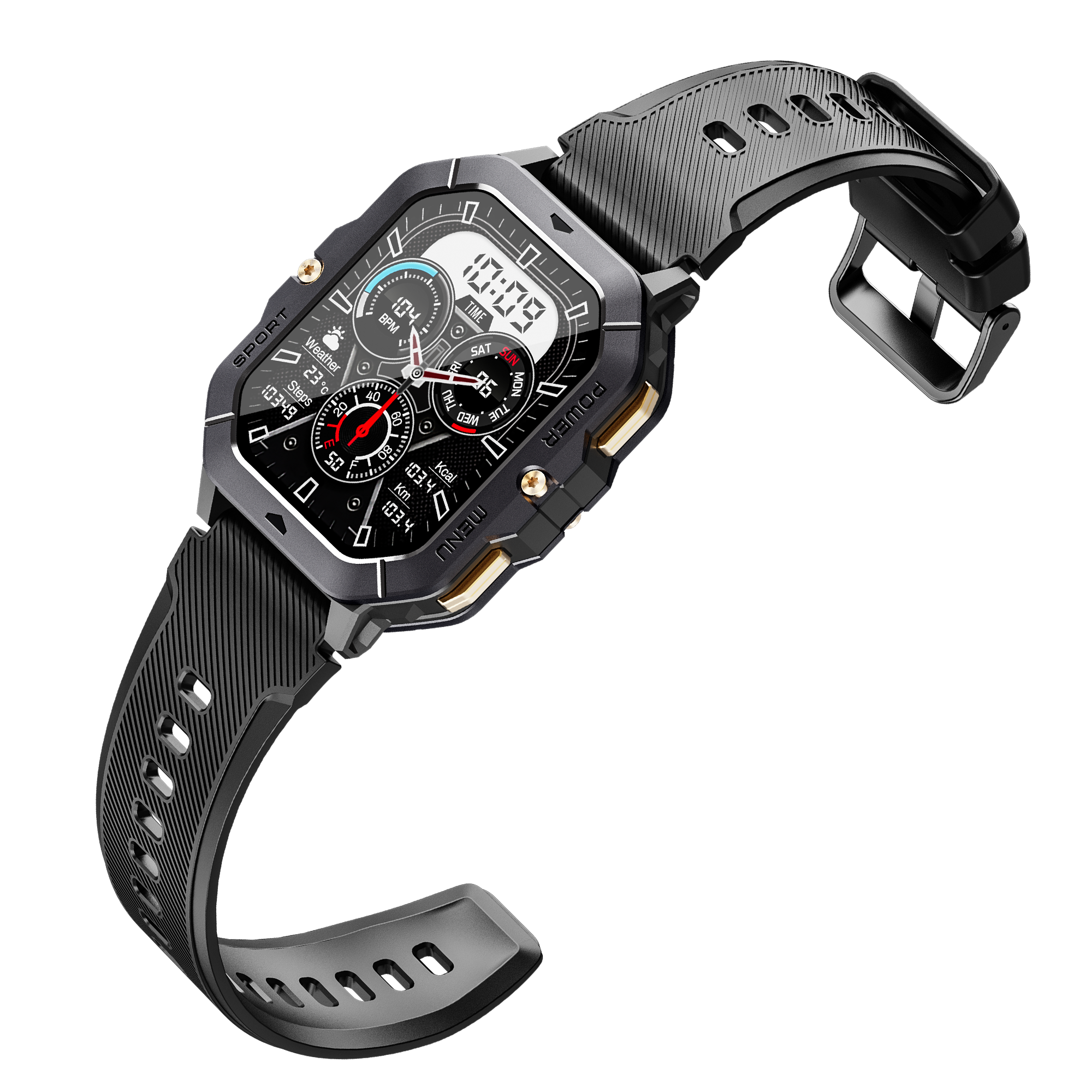Ceas smartwatch, Inteligent cu Multiple functii fitness, 1ATM ...