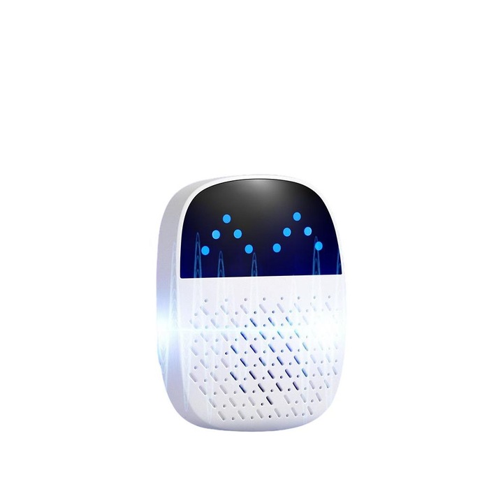 Repelent daunatori HR, sunet inteligent, inalta putere, alb