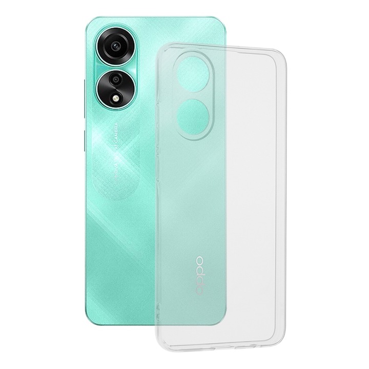 Husa pentru Oppo A78 4G - Silicon Transparent - Transparenta