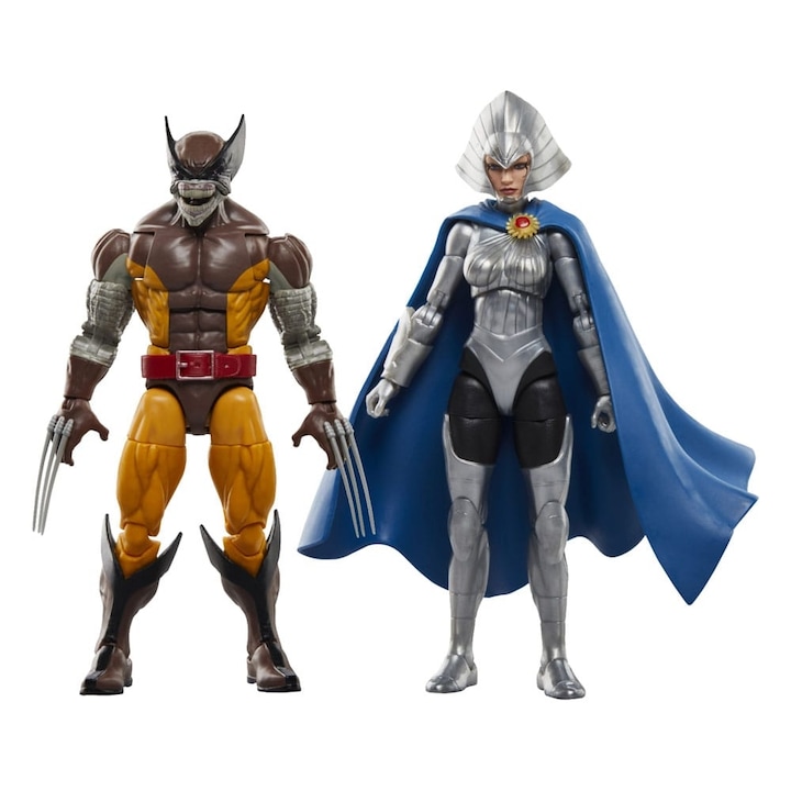 Комплект от 2 артикулирани фигури Wolverine & Lilandra Neramani, Hasbro, Wolverine 50th Anniversary Marvel Legends 15 cm