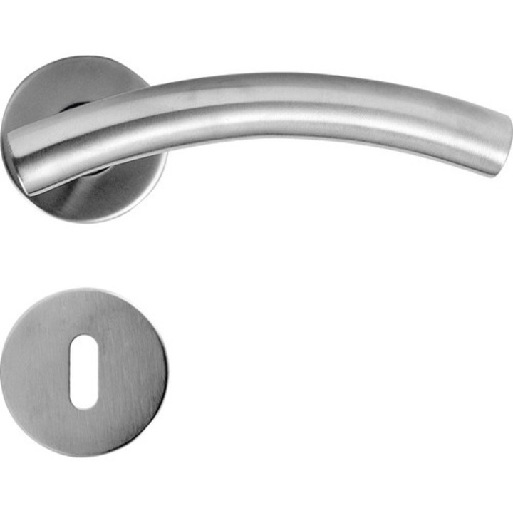 Manere Cu Rozeta Usa Interior Steyr, Pentru Cheie Bb, Otel Inoxidabil