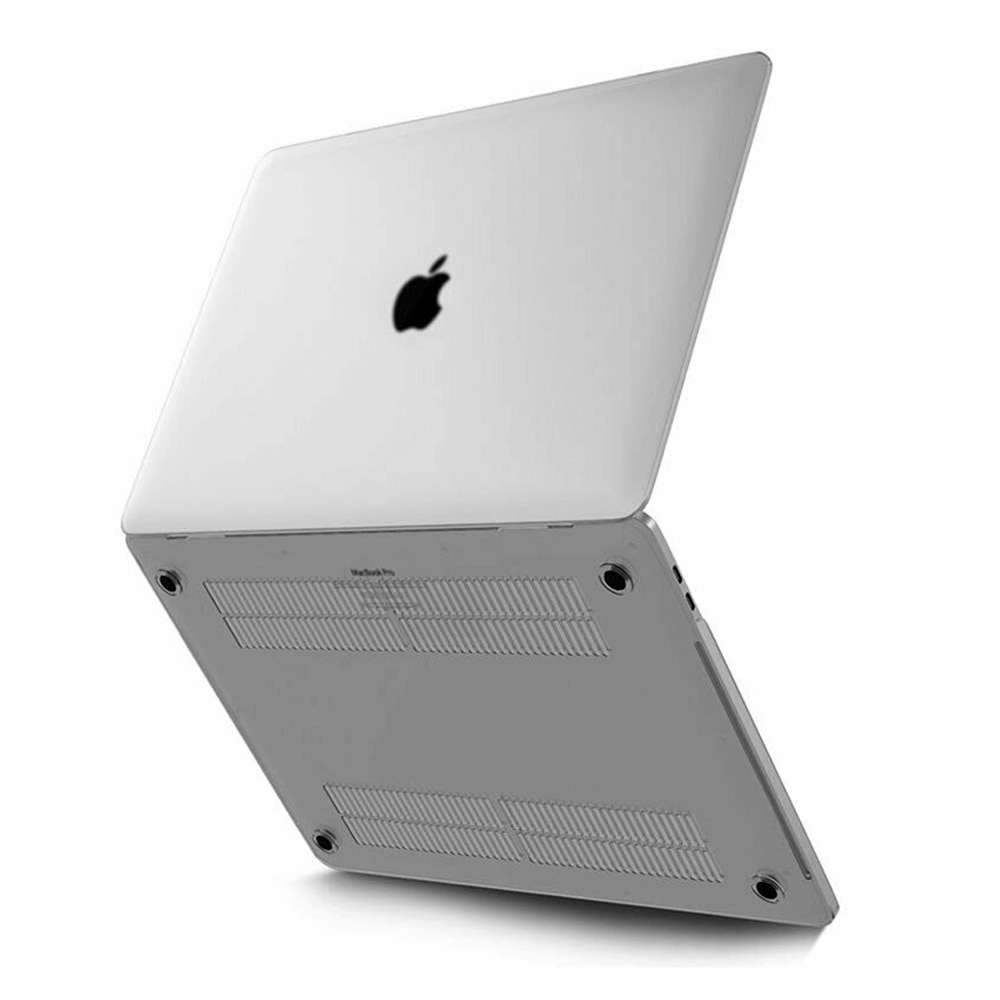 Carcasa High-Tech Encase pentru MacBook Pro 16" 2021, OPTIM SOLUTION, Design Transparent, Anti-Amprente, Precise Cutouts, Optim Protection Technology, 4 Suporturi Antiderapante, Snugly Filling, Mat Transparent