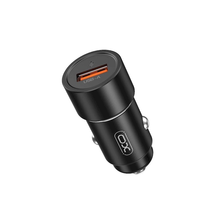 Autós töltő 18W 1xUSB XO CC54 fekete