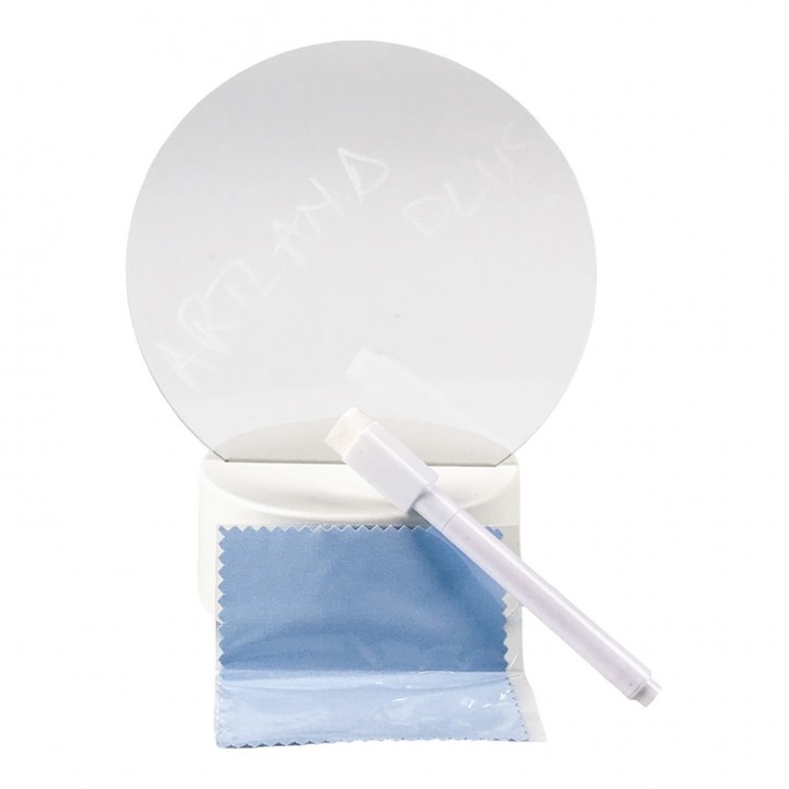 Lampa de Veghe cu Pix, Plastic, Rotund, 14x17cm, Alb