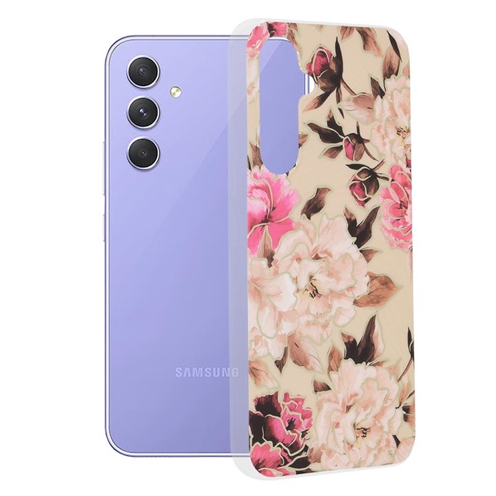 Husa Cu Grad Ridicat de Protectie pentru Samsung Galaxy A54, AIR Grip, H72, Thermoresistant plastic, Mary Berry Nude