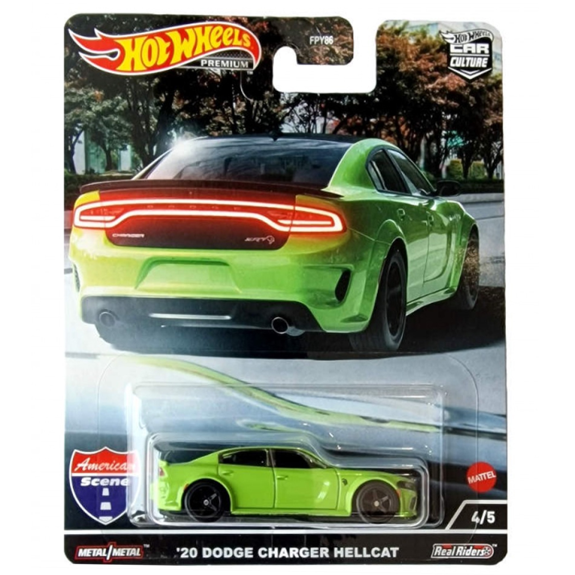 Masinuta metalica Hot Wheels Premium, '20 Dodge Charger Hellcat