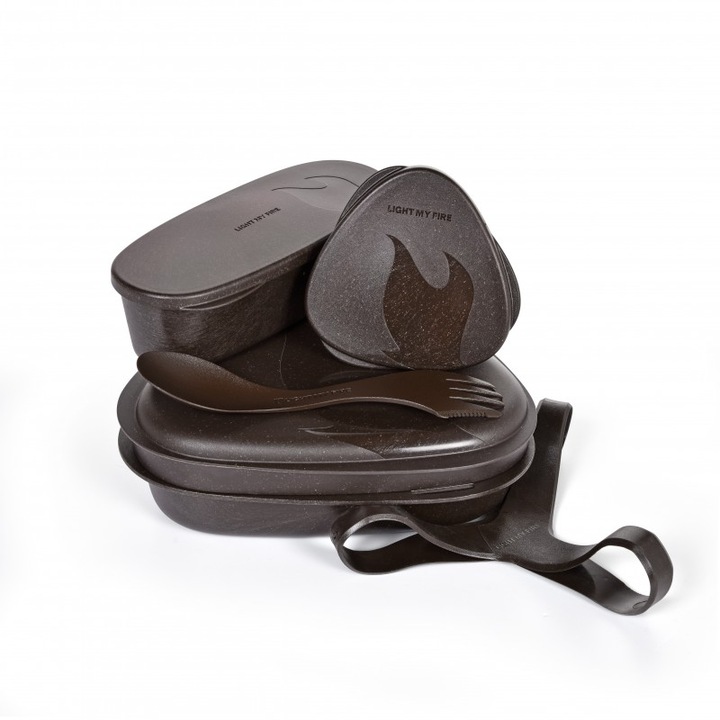 Set LunchKit Bio 6buc, maro, Light My Fire