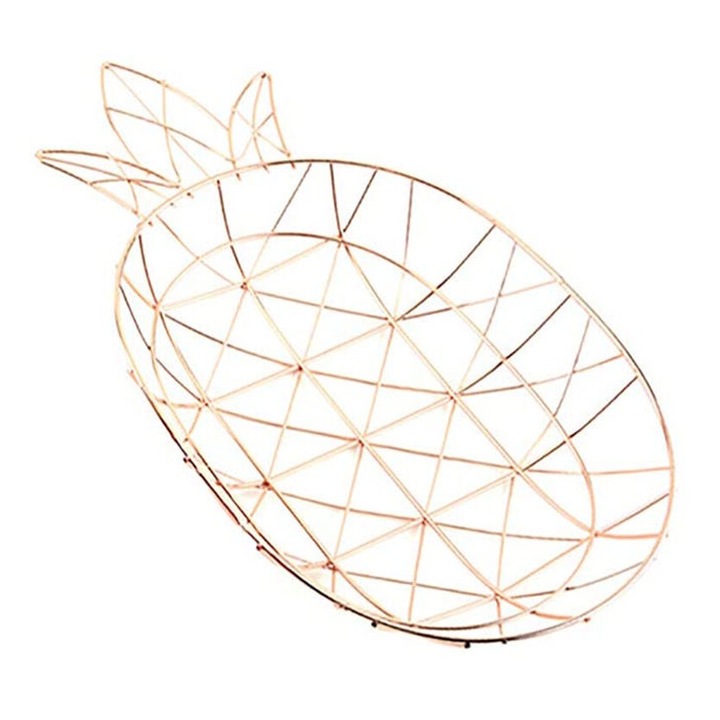 Желязна фруктиера, розово злато, 35x20.5x4.5см