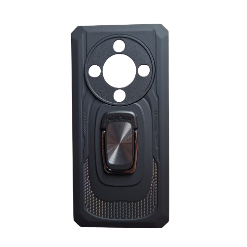 Husa Antishock cu magnet si inel compatibila cu Honor Magic 6 Lite, Black