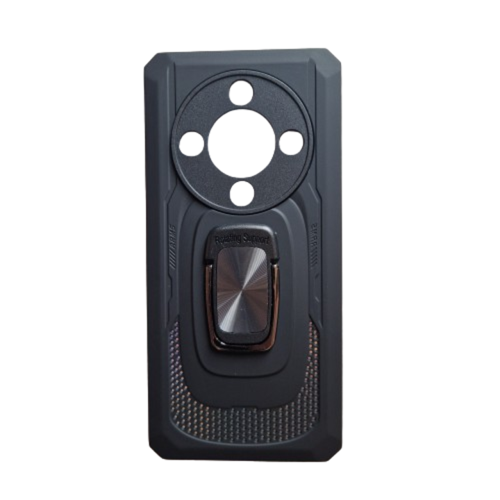 Husa antisoc cu magnet si inel compatibila cu Honor Magic 6 Lite, Black