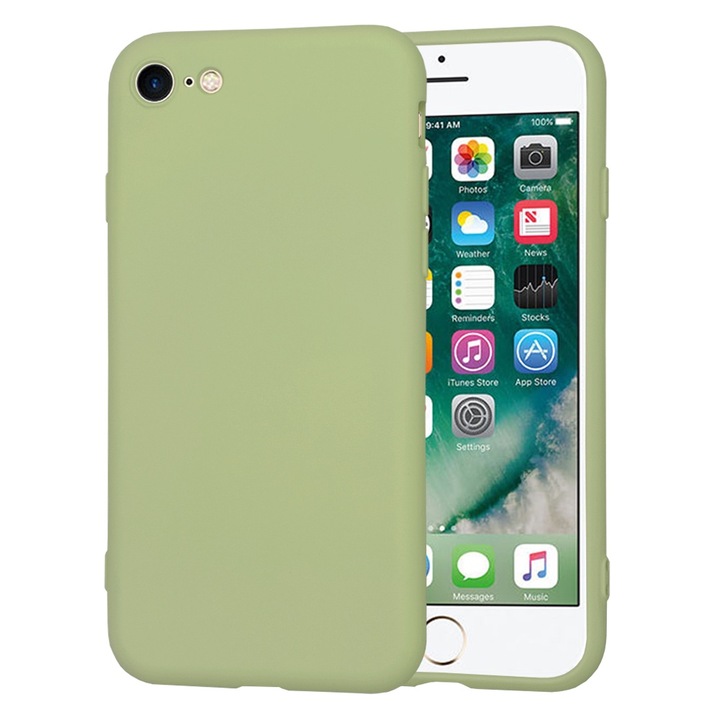 Tok iPhone 7 / 8 / SE 2, SE 2020 / SE 3, SE 2022, Techsuit SoftFlex, Matcha telefonokhoz