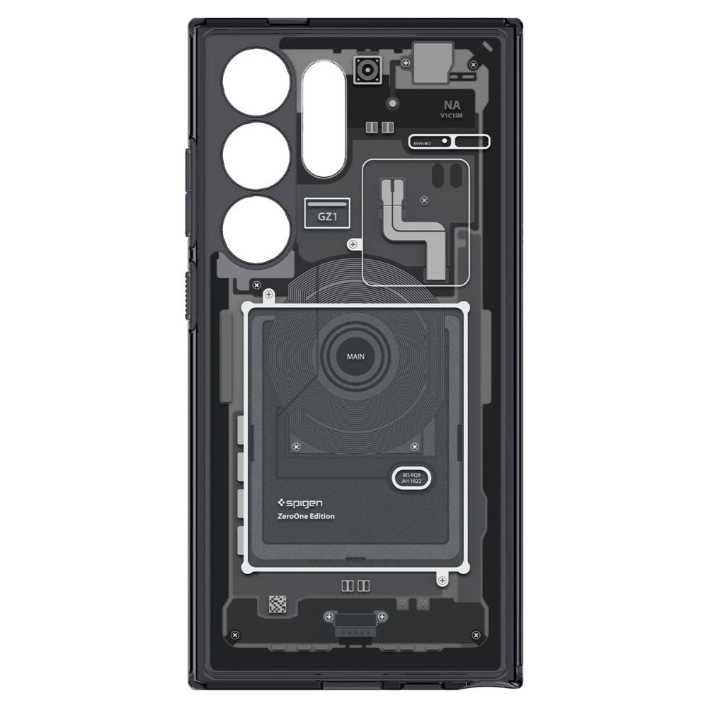 Husa, Spigen Ultra Hybrid pentru Samsung Galaxy S24 Ultra, Gri Fumuriu (Zero One)