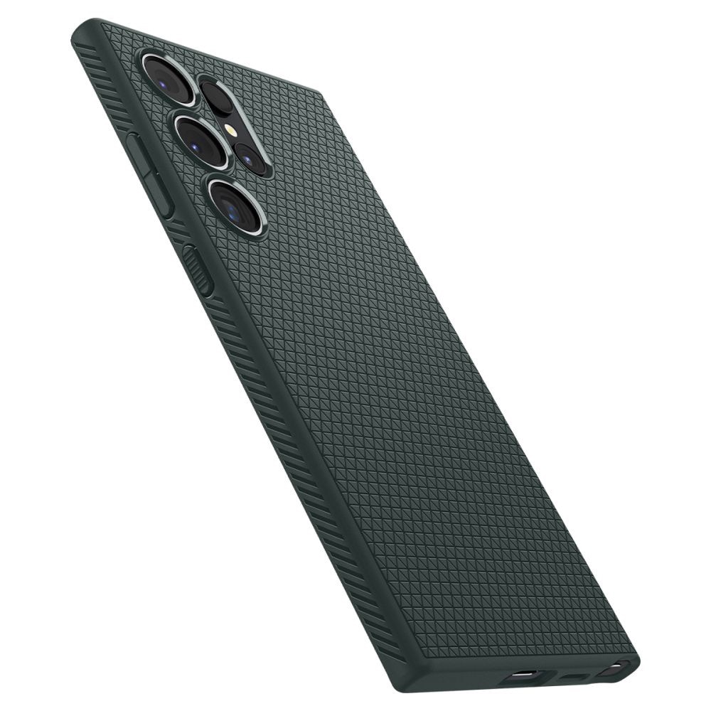 Husa pentru Samsung Galaxy S24 Ultra, Spigen Liquid Air, Abyss Green