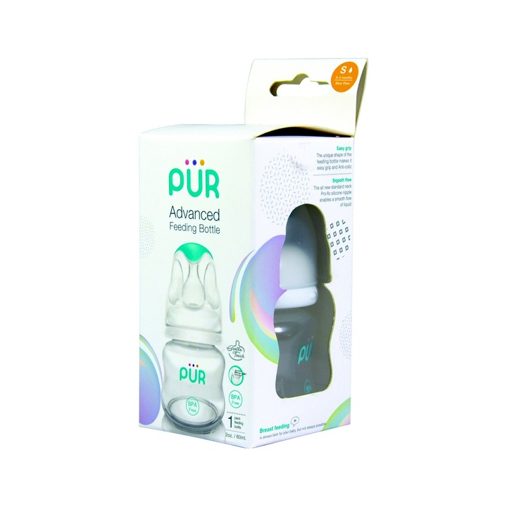 Biberon ADVANCED, PUR 1800, 60ml, BPA free