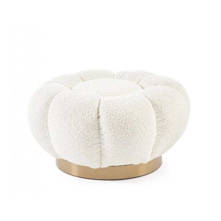 Fehér zsámoly, 65x35 cm, Florel, Bizzotto