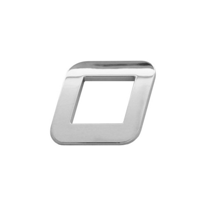 Ornament Auto 3D Litera O 26 MM Cromat