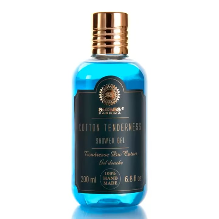 Ръчно изработен душ гел, Saules, натурални съставки, Лукс, Памучна мекота, 200 ml