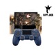 Комплект от 2 безжични контролера doubleshock, PS4, съвместими, PS-TV и PS Now, с вибрации, включен кабел за зареждане, тъмно син и черен, HAPPY JOKER®