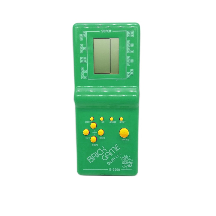 Joc clasic Tetris 9999 in 1 Alainn ®, Brick Game, Verde