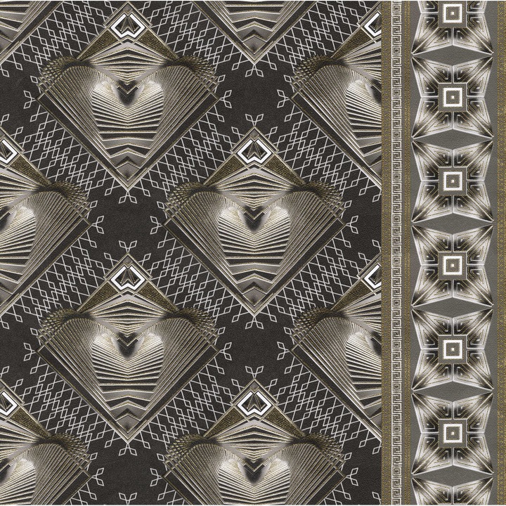 Tapet DEGRETS 080-11 hartie Sirius negru, 0.53m x 10.05m, 5.3 mp