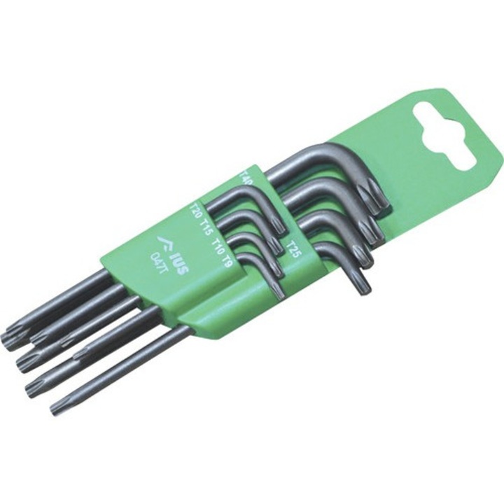 Set Chei Torx Ius T9-t40, 8 Piese, Otel Brunat
