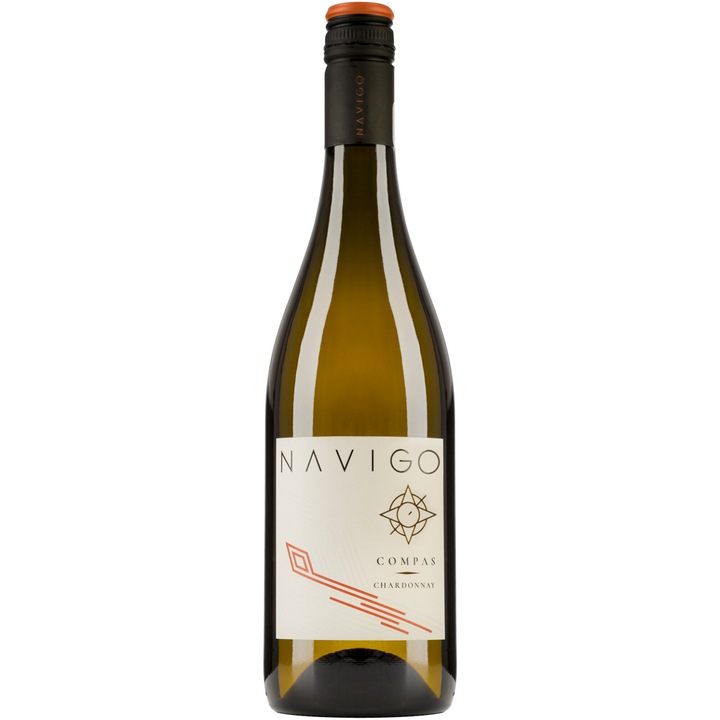 Vin Alb Navigo Compas, Chardonnay, Sec, 0.75l