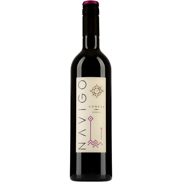 Vin Rosu Navigo Compas Shiraz, Sec, 0.75l