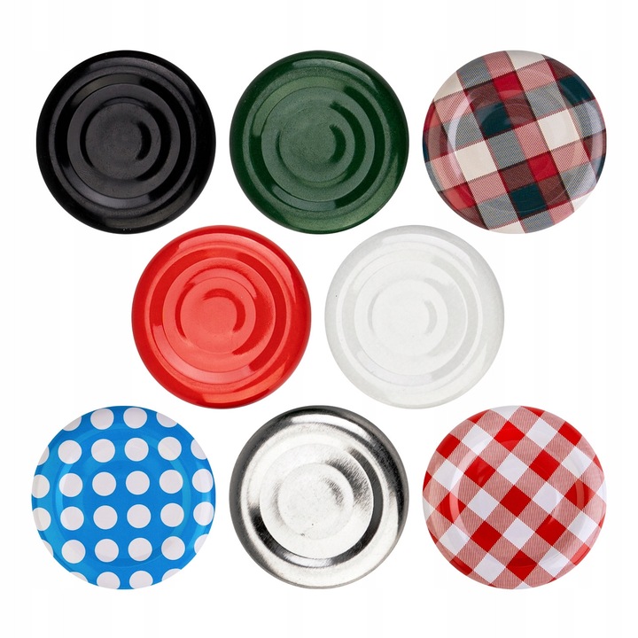 Set Capace Filetate Din Aluminiu, Superbutelki, Diametru 38 mm 3 Cleme, Garanteaza Etanseitatea, Mentine Prospetimea Produselor, Material Rezistent si Durabil, Montare Usoara, Pentru Pasteurizare, 38 mm, Multicolore, 10 Buc