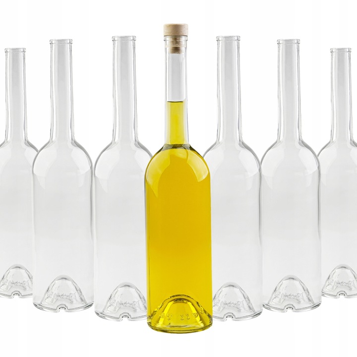 Set Sticla Cu Dopuri Sintetice Tip Ciuperca, Superbutelki, Productie De Inalta Calitate, Usor De Curatat, Durabil, Sticla, Inaltime 33 cm, Diametru 7.7 cm, Greutate 645 g, Transparent