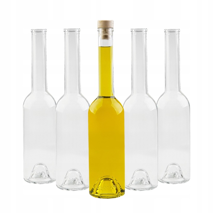 Комплект бутилки с гъбена запушалка, Superbotelki, Висококачествено производство, Лесни за почистване, Издръжливи, Стъклени, 350 мл, Тегло 362 г, Запушалка със синтетична гъбена запушалка, 28 x 6,2 см, Прозрачни