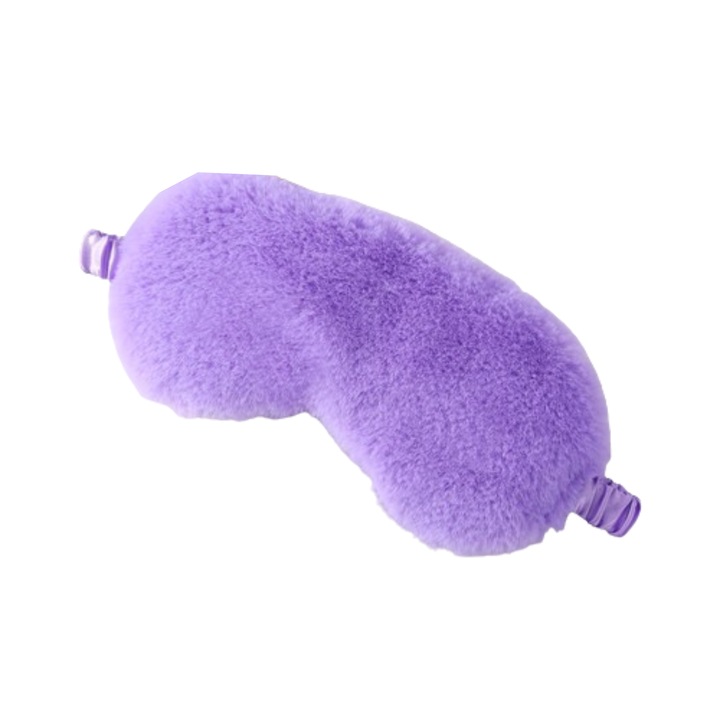 Masca de Ochi pentru Somn, Mov, din Plus, Confortabila si Prietenoasa cu Pielea, Blocare a Luminii