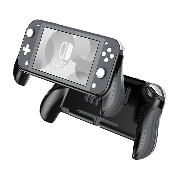 Védőtok Nintendo Switch Lite, NAXSIR, Ergonomikus kialakítás, Karcmentes, Fekete, Szürke