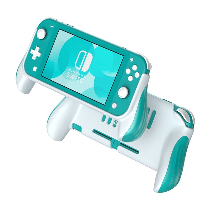 Husa de protectie pentru Nintendo Switch Lite, NAXSIR, Ergonomic design, Anti-Zgarieturi, alb, albastru