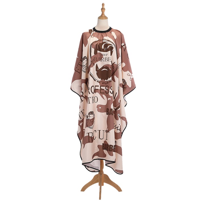 Pelerina de frizerie cu craniu si clema metalica reglabila, pelerina colorata pentru tuns, pentru adulti, stilist, pelerina de salon, pelerina mare pentru tuns pentru barbati, machiaj, 57”x 67”, 1 bucata