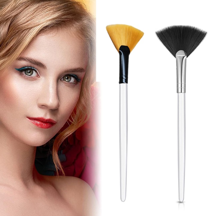 Set pensule cosmetice Zeaicos, 15cm, multicolor