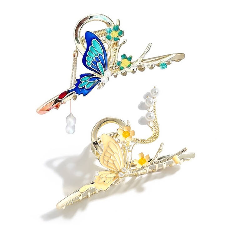 2db hajcsat készlet, QttvbTna, ötvözet, Multicolor