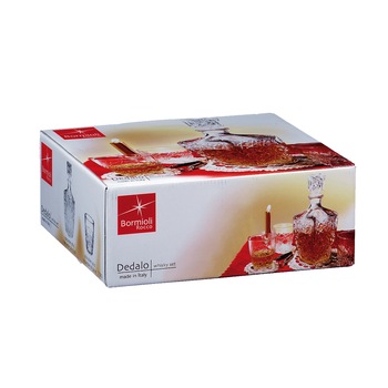 Set whisky Bormioli dedalo, 7 piese, sticla Set whisky Bormioli dedalo, 7 piese, sticla