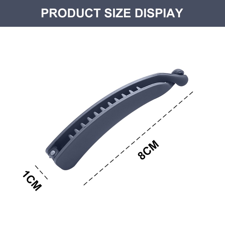 Clama pentru par, Peysaitr, Tip banana, Albastru